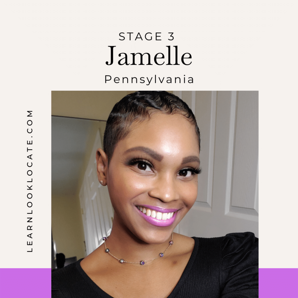 Jamelle, stage 3 survivor