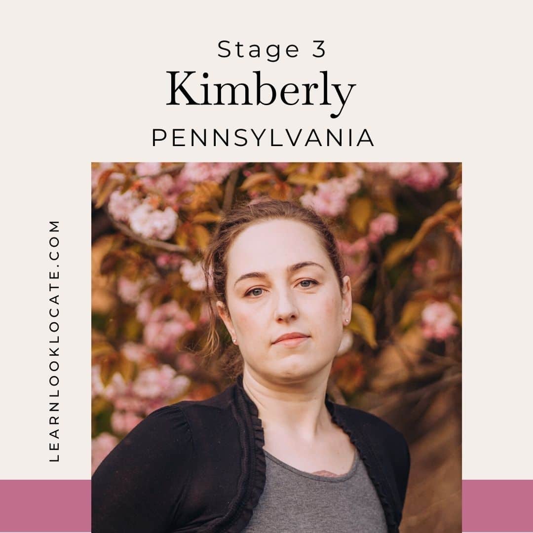Headshot of Kimberly, stage 3.