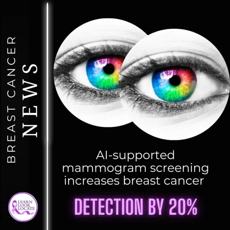 Couple of eyes representing AI supported breast cancer detection